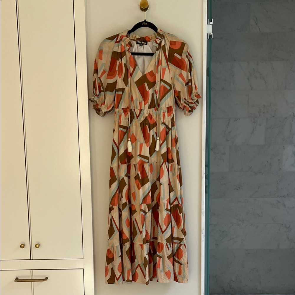 Patterned Midi/Maxi Dress - image 1